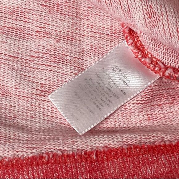 T By Talbots Heathered Red Funnel Neck Pullover Sweatshirt Women's Size Mp - Picture 3 of 13